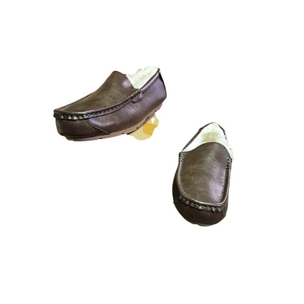 Koolaburra By Ugg Men's Tipton Smooth Slippers BROWN‎ SZ 7 NIB